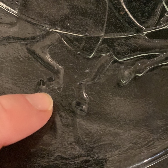 Crisa Clear Glass Sleigh Ride Christmas Serving Platter - Picture 7 of 7